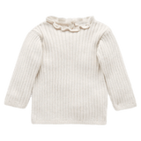 Pure Baby 0-3 Months to 5 Years Fine Rib Jumper - Cloud Melange