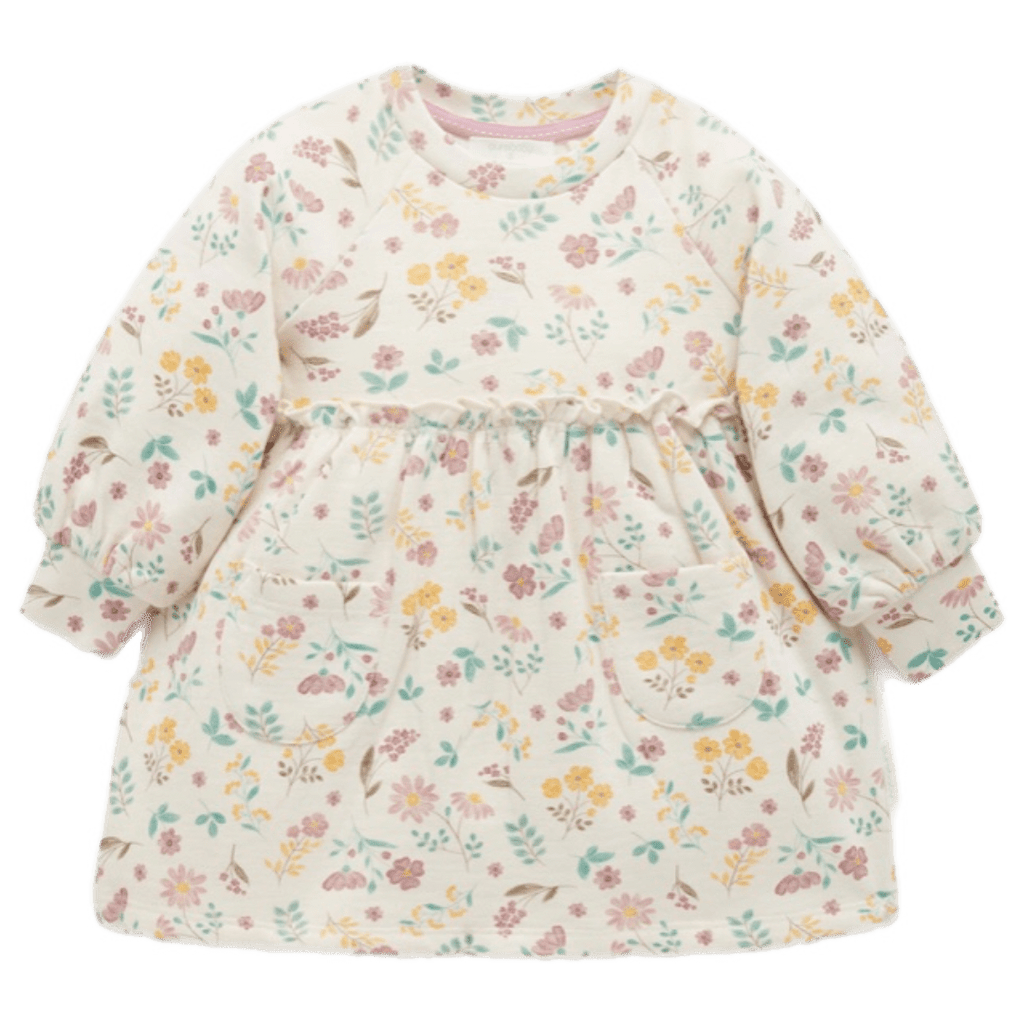 Pure Baby 0-3 Months to 5 Years Fleece Dress - River Bank
