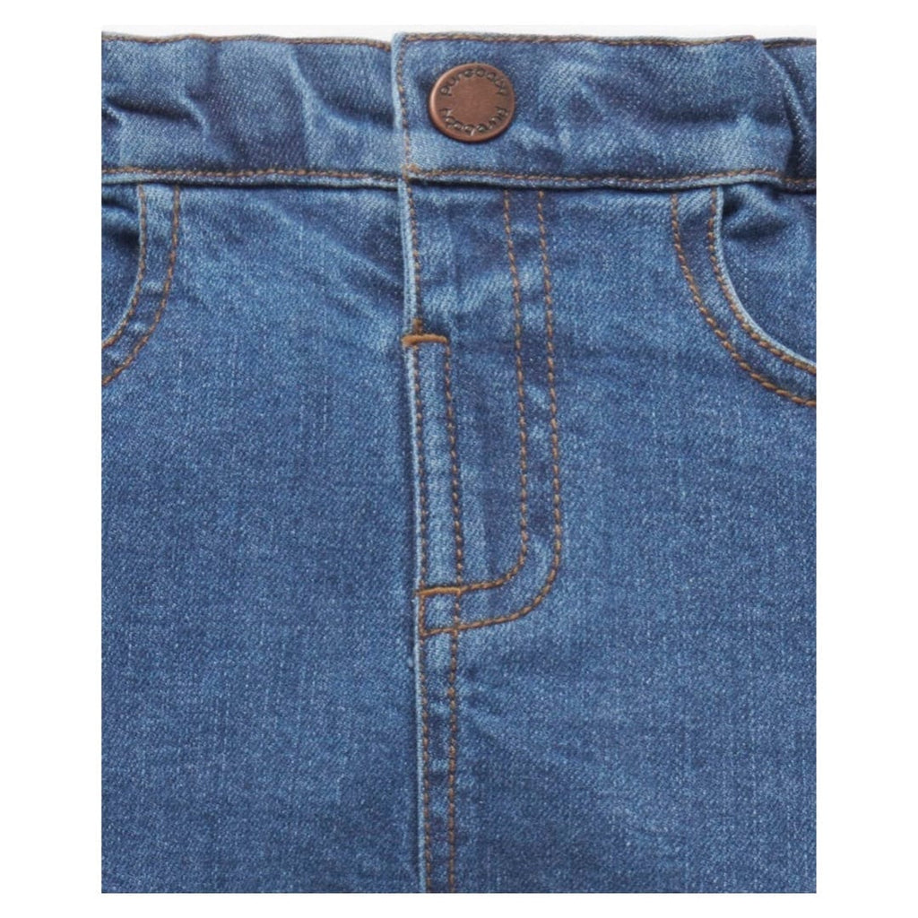 Pure Baby 0-3 Months to 5 Years Straight Leg Jeans - Mid Denim