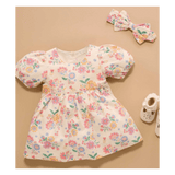 Pure Baby XXS/XS to MD/LG Bow Headband - Mexican Floral