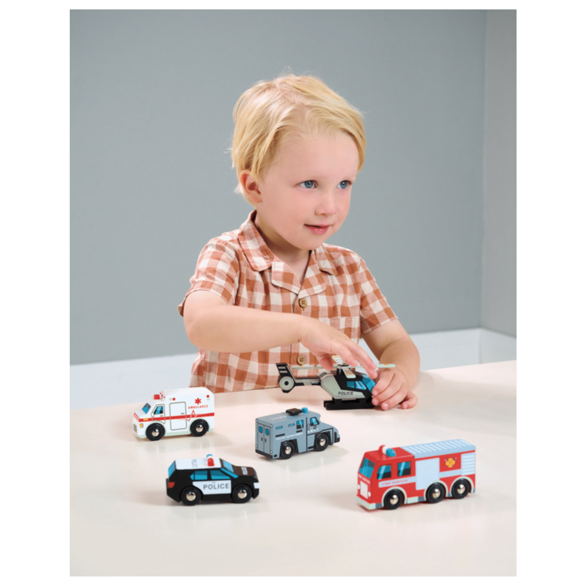 Tender Leaf Toys 3 Plus Emergency Vehicles (TLT)