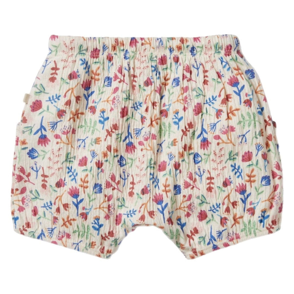 Wilson & Frenchy 3-6 Months to 18-24 Months Crinkle Bloomer Short - Tropical Garden
