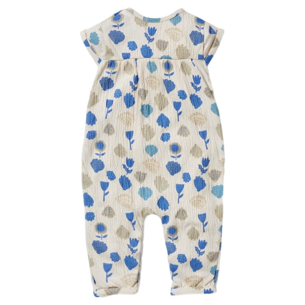 Wilson & Frenchy 3-6 Months to 18-24 Months Crinkle Jumpsuit - Ocean Breeze