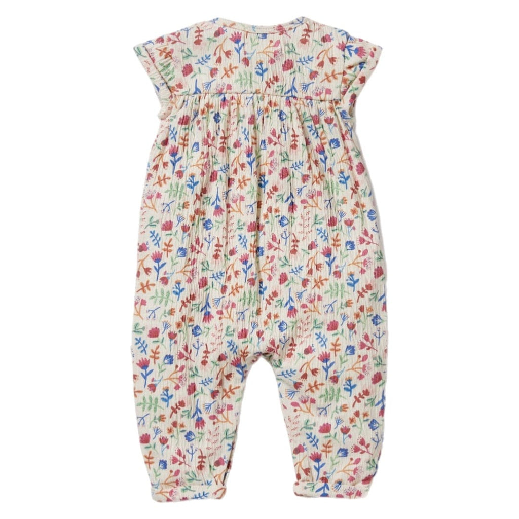 Wilson & Frenchy 3-6 Months to 18-24 Months Crinkle Jumpsuit - Tropical Garden