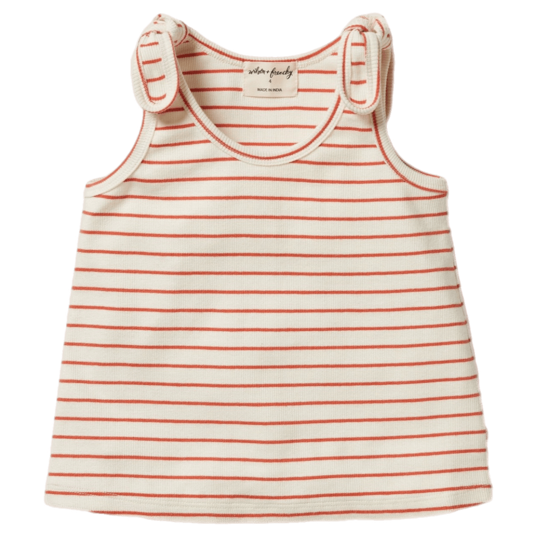 Wilson & Frenchy 3-6 Months to 18-24 Months Tie Singlet - Petit Rouge