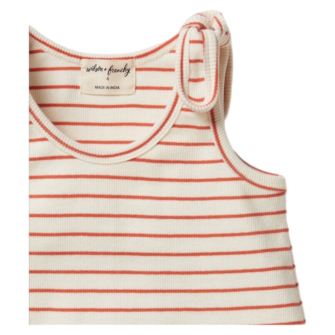 Wilson & Frenchy 3-6 Months to 18-24 Months Tie Singlet - Petit Rouge