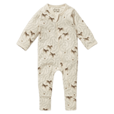 Wilson & Frenchy Newborn to 6-12 Months NB Zipsuit with Feet - Trixie Horse