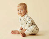 Wilson & Frenchy Newborn to 6-12 Months Zipsuit with Feet - Petit Garden