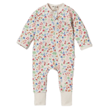 Wilson & Frenchy Newborn to 6-12 Months Zipsuit with Feet - Tropical Garden