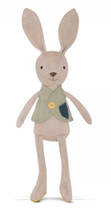 Apple Park Birth Plus Organic Knit Bunny - Luca
