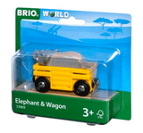 Brio 3 Plus Elephant and Wagon - 2 Pieces