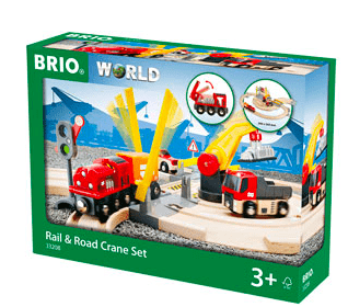 Brio 3 Plus Rail & Road Crane Set