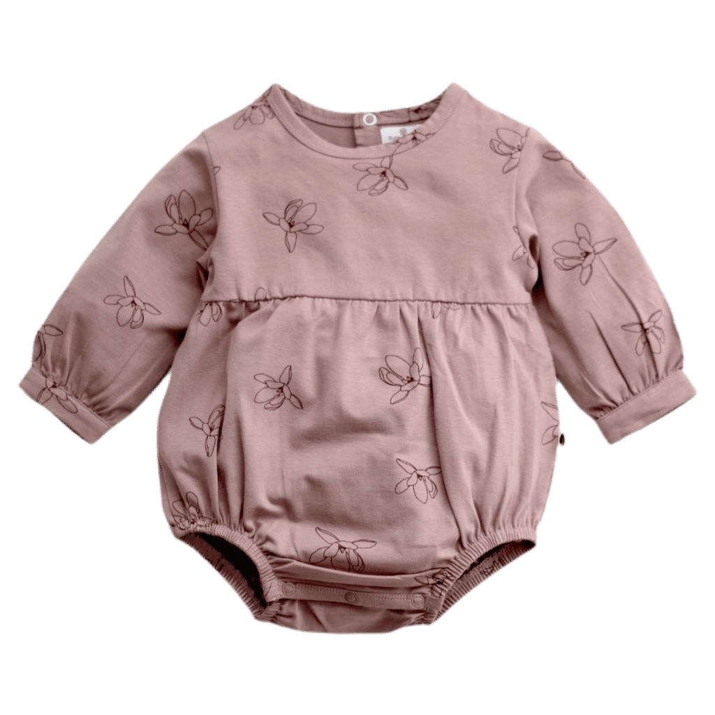 Burrow & Be 0-3 Months to 1 Yr Milly Romper - Magnolia
