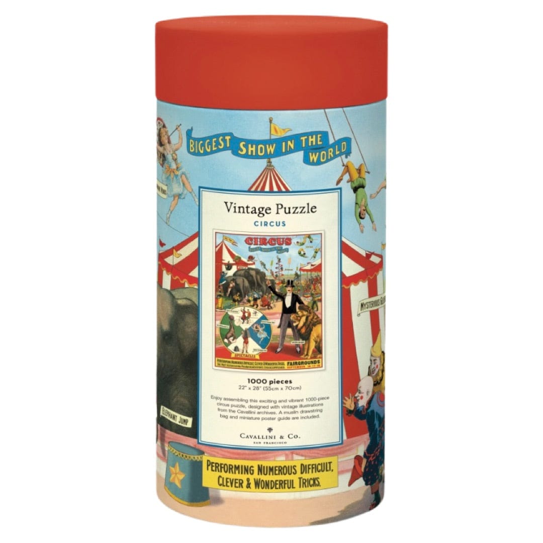 Cavallini & Co 10 Plus 1000 Pc Vintage Puzzle - Circus