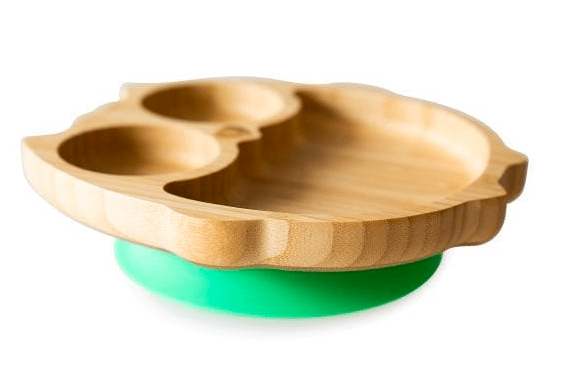 Eco Rascals 6 Mths Plus Green Owl Plate