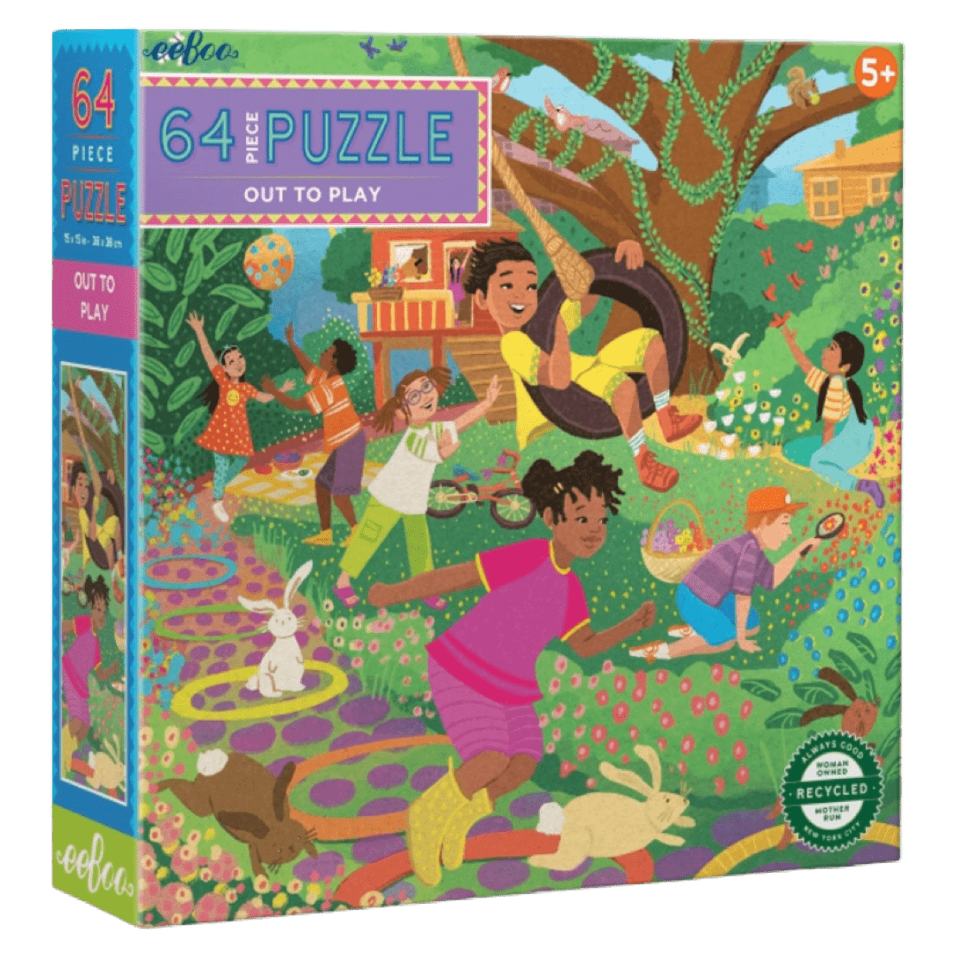 eeBoo 5 Plus 64 Pc Puzzle - Out To Play