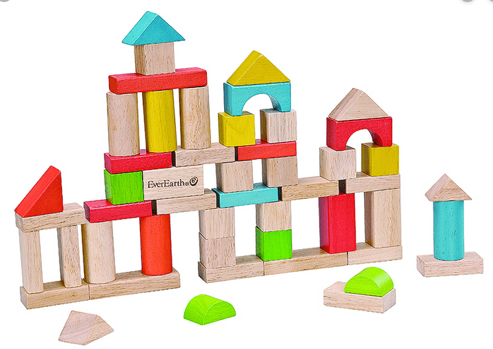 50 Piece Building Blocks in Tub