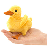 Folkmanis 3 Plus Finger Puppet - Bird - Duckling