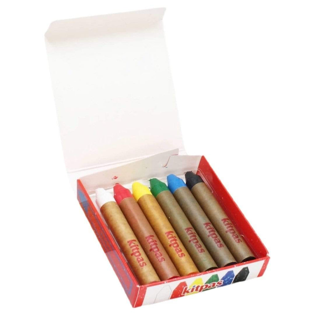 Kitpas 3 Plus Medium Stick Crayons 6 Colours