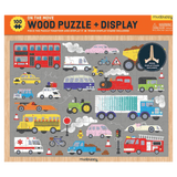 Mudpuppy 6 Plus 100 Pc Wooden Puzzle - On the Move