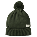 Nature Baby 0-6 Months to 3-4 Years Alpine Pom Pom Beanie - Thyme