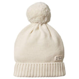 Nature Baby 0-6m to 6-12m 0-6M Alpine Pom Pom Beanie - Natural