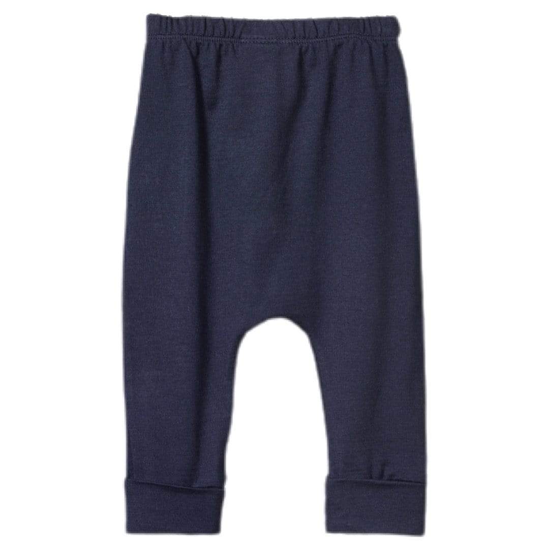 Nature Baby Newborn to 2Yr Drawstring Pants, Cotton - Navy