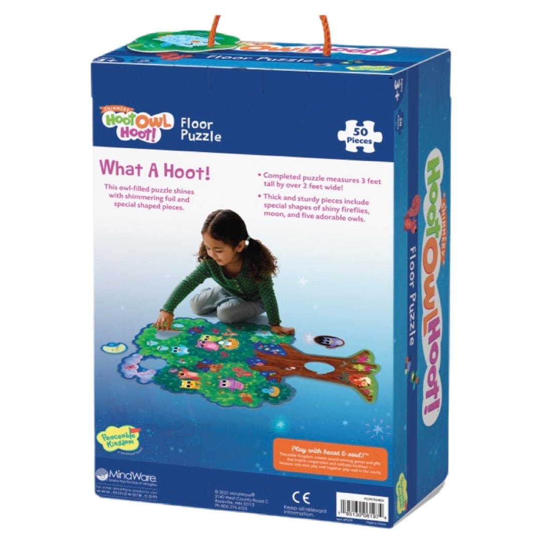 Peaceable Kingdom 3 Plus 50 Pc Puzzle - Hoot Owl Hoot