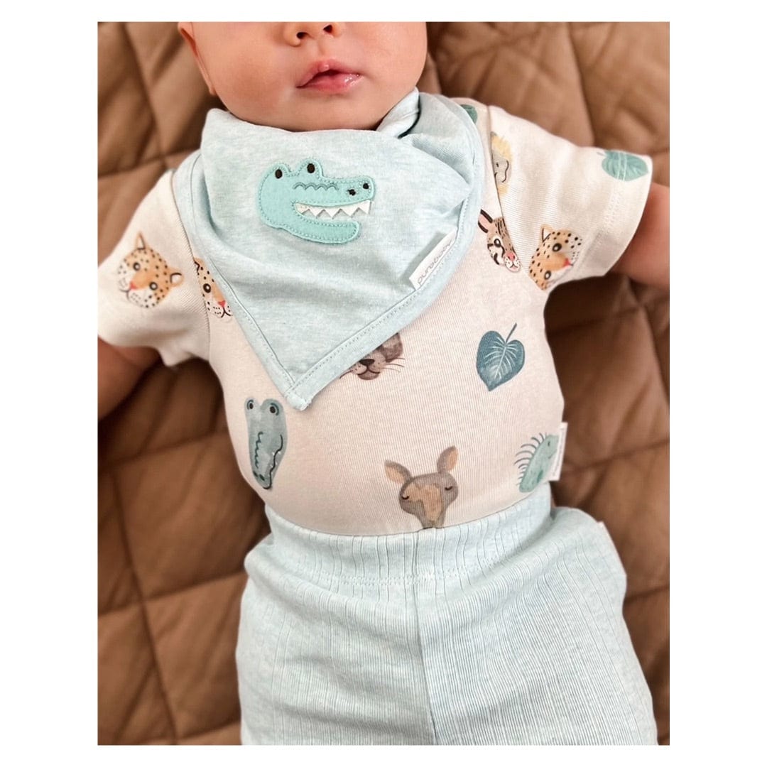 Pure Baby Newborn to 2Yr 3 Piece Gift Set - Jungle Faces