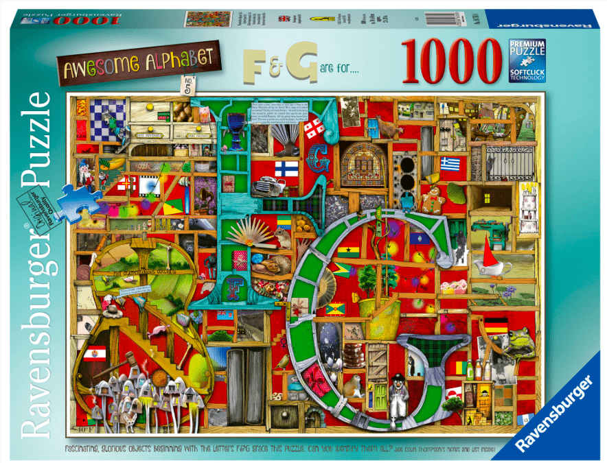 Ravensburger 10 Plus 1000 Pc Puzzle - Awesome Alphabet F & G