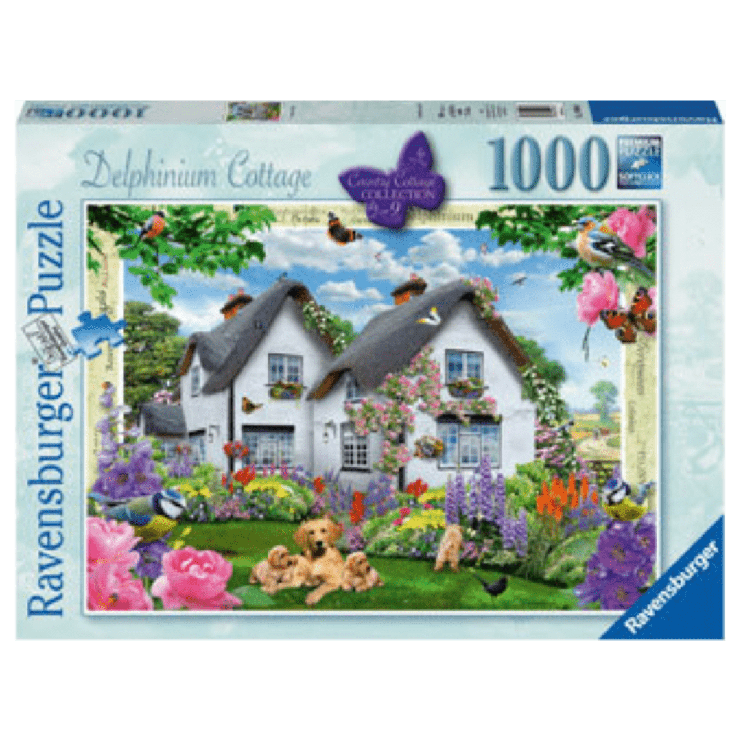 Ravensburger 12 Plus 1000 Pc Puzzle - Delphinium Cottage