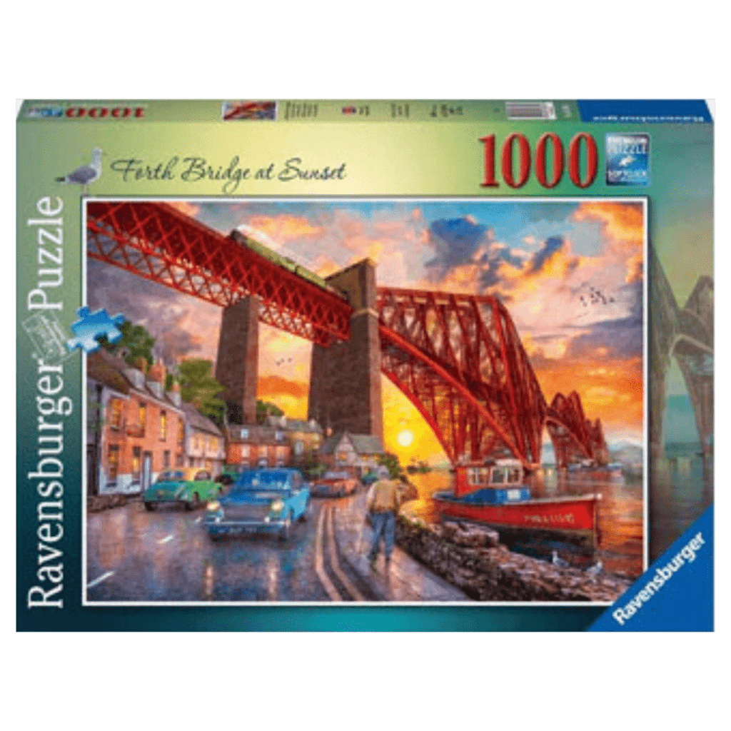 Ravensburger 12 Plus 1000 Pc Puzzle - Forth Bridge at Sunset