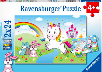 2 x 24 Pc Puzzle - Fairy Tale Unicorn