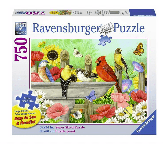 Ravensburger 8 Plus 750 Pc Puzzle - Large Format - Bathing Birds
