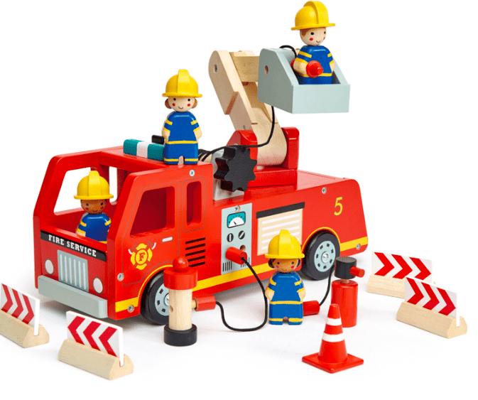 Tender Leaf Toys Fire Engine main image 1
