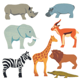 Tender Leaf Toys 3 Plus Selection of 8 Safari Animals
