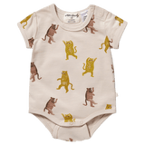 Wilson & Frenchy 0-3 Months to 12-18 Months Short Sleeve Bodysuit - Roar