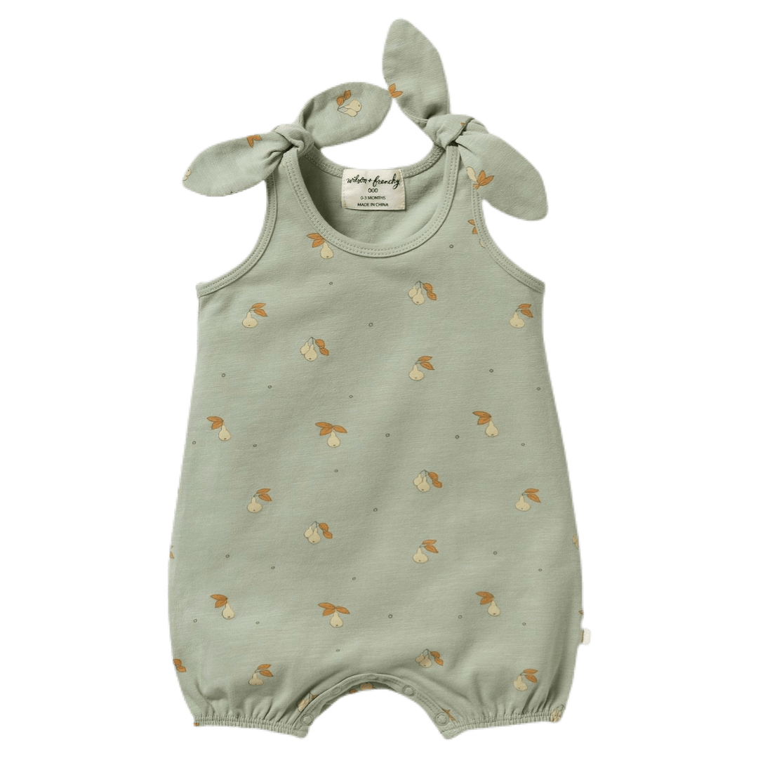 Wilson & Frenchy 0-3 Months to 18-24 Months Tie Playsuit - Perfect Pears