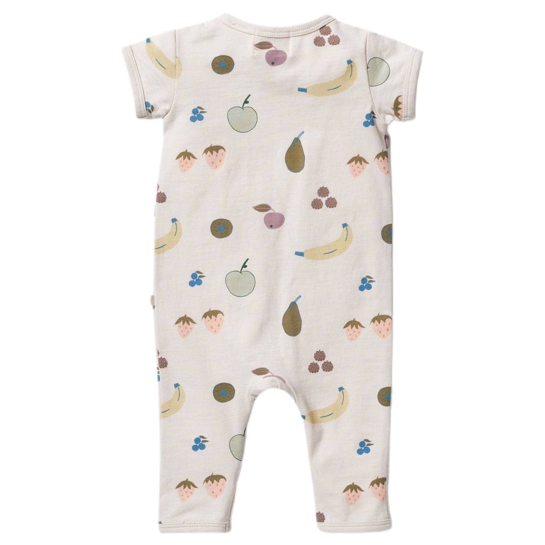 Wilson & Frenchy Newborn to 12 to 18 Months Zipsuit Short Sleeve - Fruity