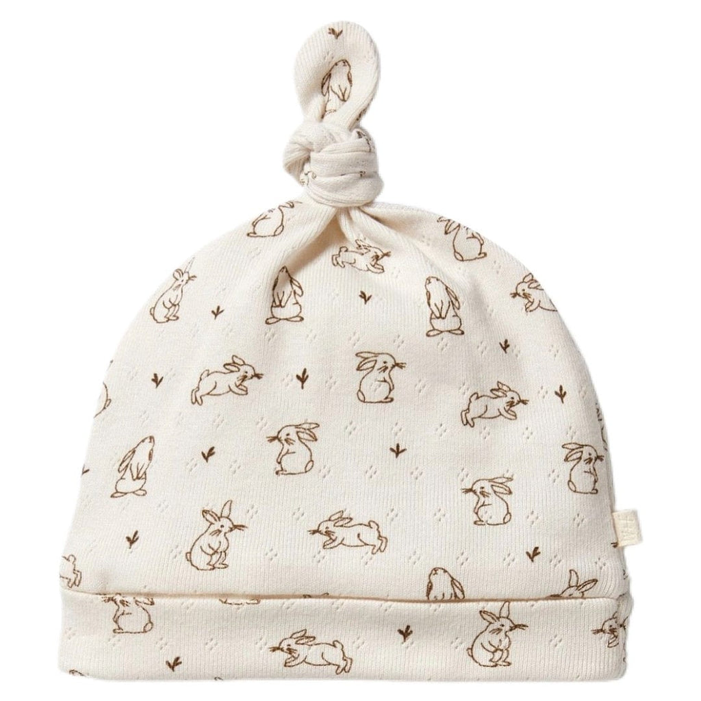 Wilson & Frenchy XXS to 0-3M Pointelle Knot Hat - Bunny Love