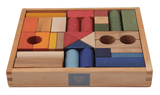 Rainbow Blocks in Wooden Box 30 Piece
