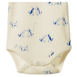 Short Sleeve Bodysuit - Dog Walk