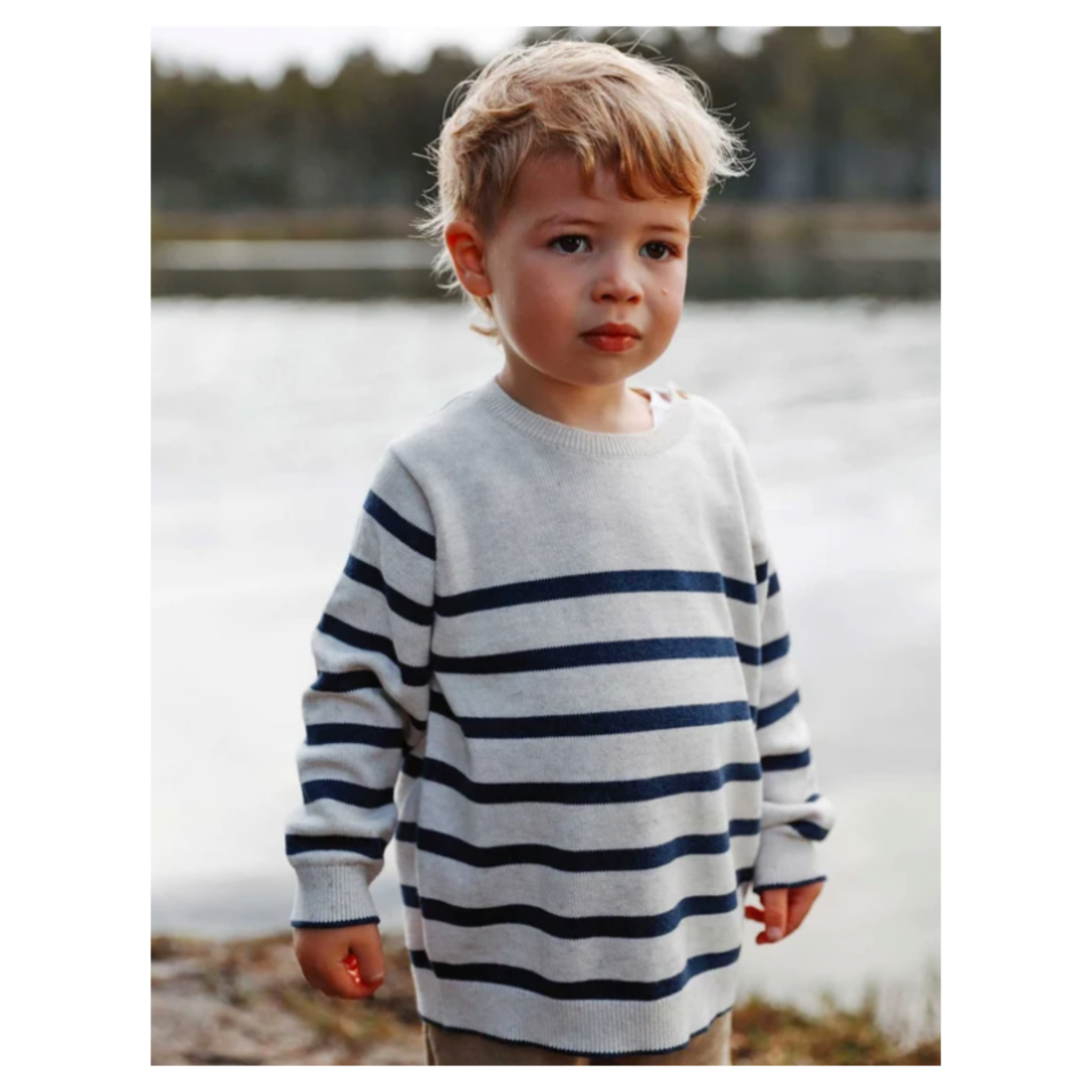 Classic Striped Jumper - French Navy Stripe