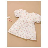Linen Blend Dress - Butterfly Stripe