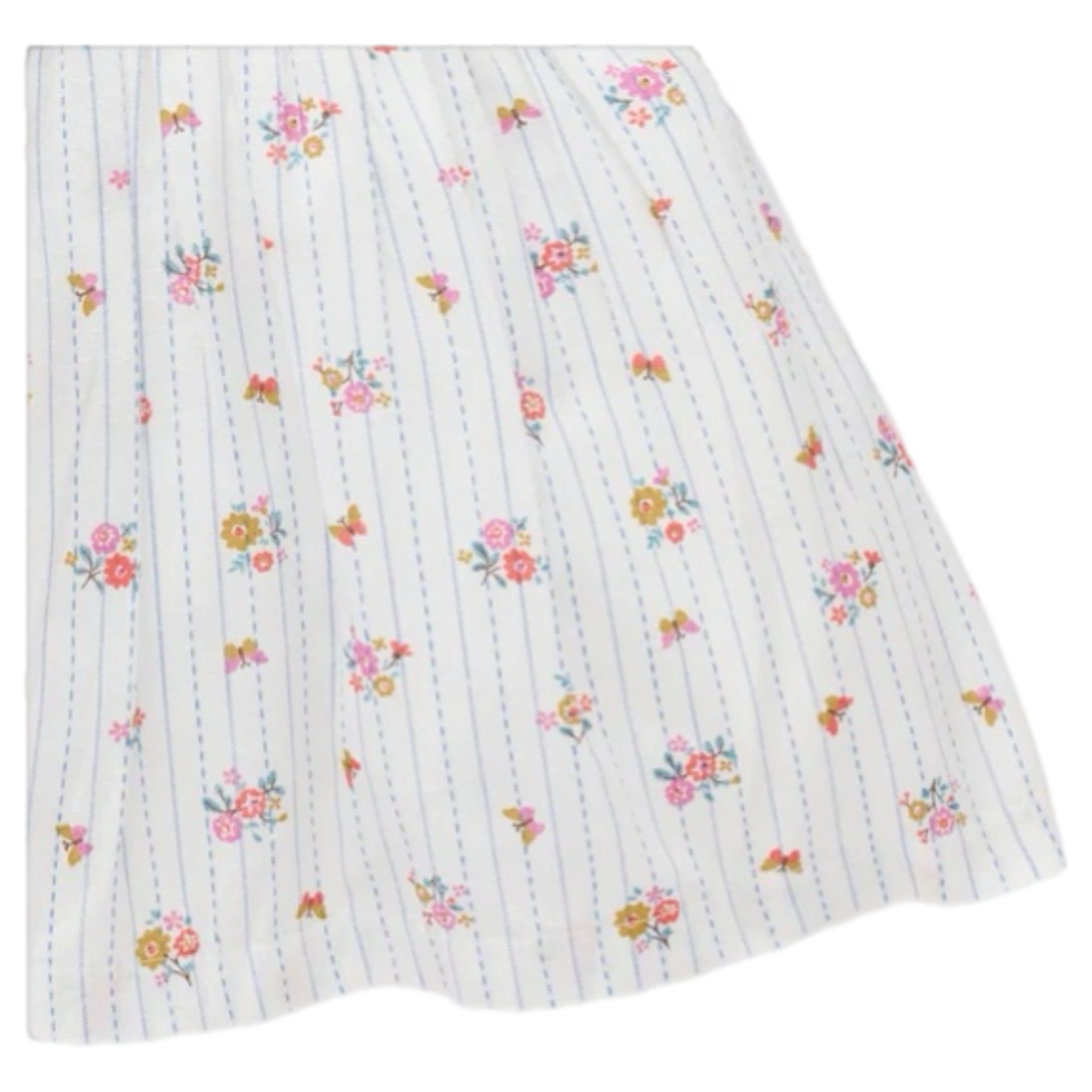 Linen Blend Dress - Butterfly Stripe