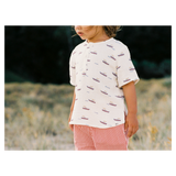 Short Sleeve Caravan Shirt Muslin - Row Boats