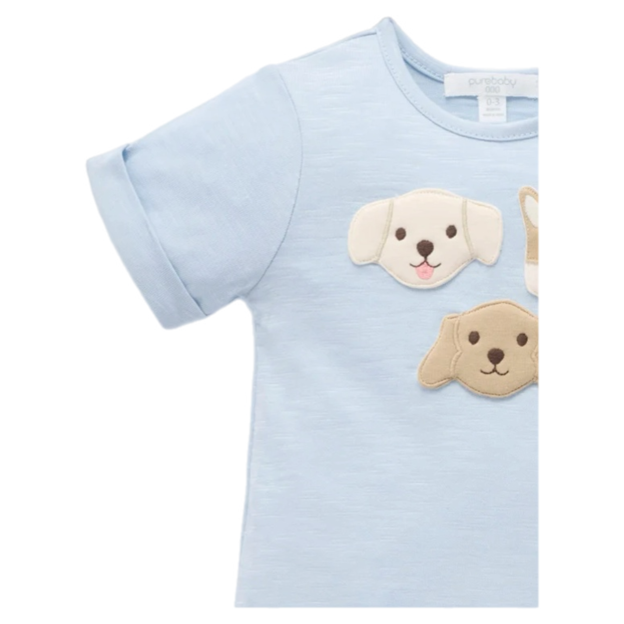 Puppy Short Growsuit - Sky