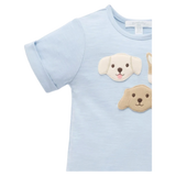 Puppy Short Growsuit - Sky