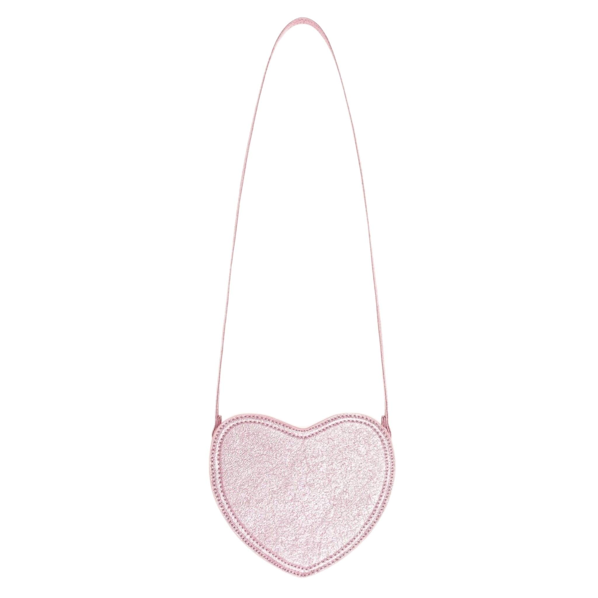 Strawberry Sequin Heart Bag - Strawberry Metallic