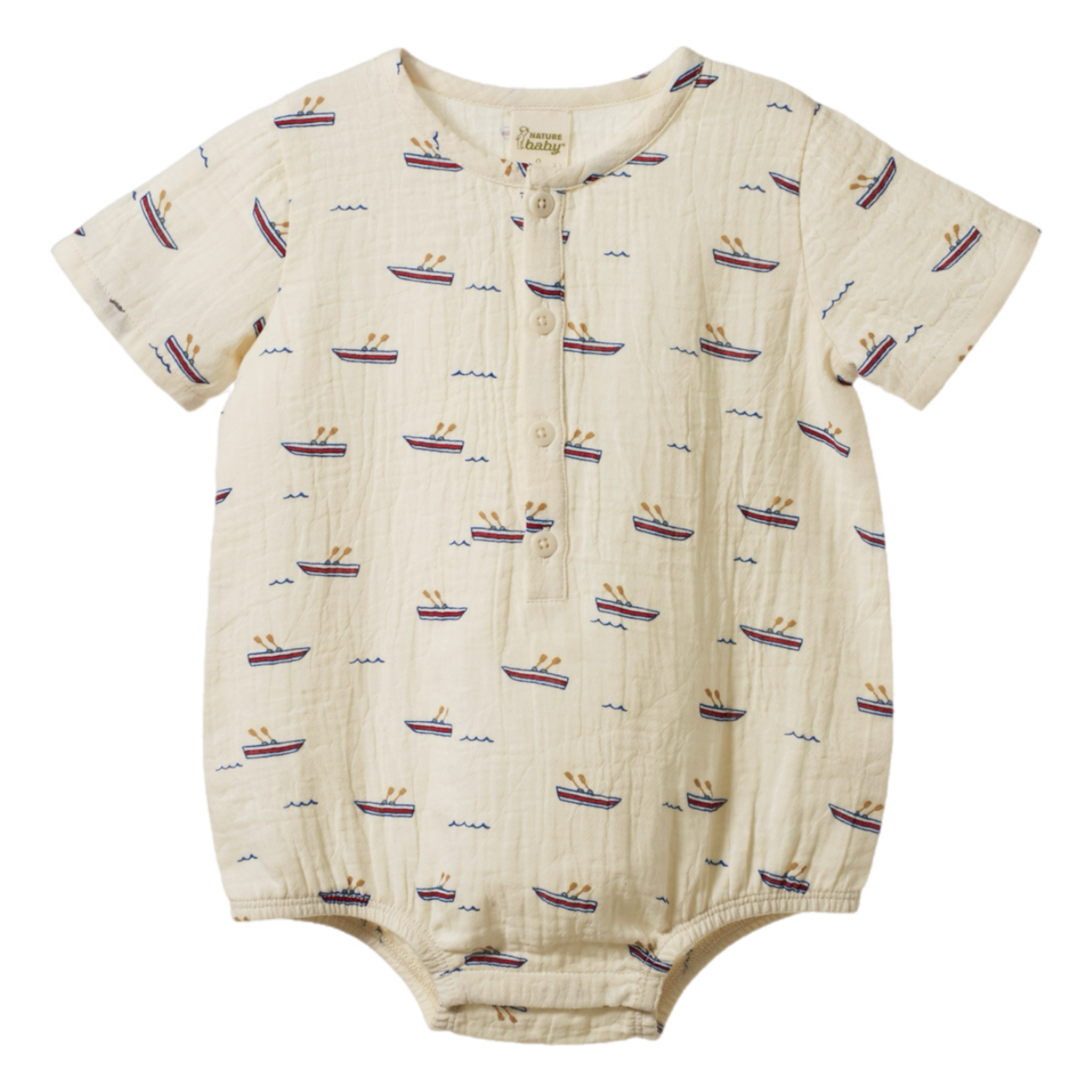 Monty Suit Muslin - Row Boats